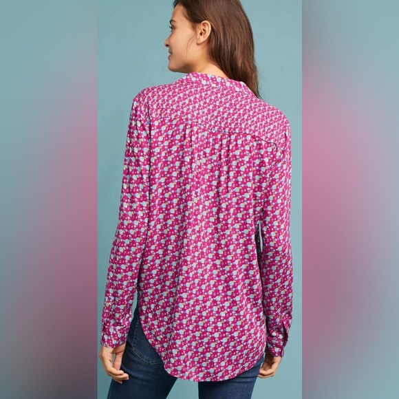 Maeve by Anthropologie Amara Printed Blouse - Picture 3 of 6